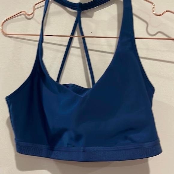 Under ARMOUR live show blue  sports bra. Size small - Picture 1 of 6